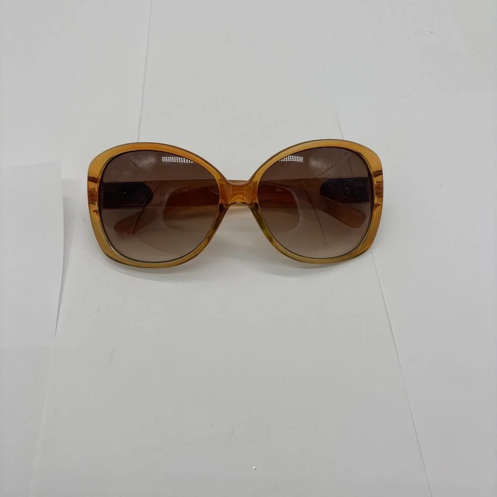 Women's Vintage Franco Sarto  Sunglasses Cats Eye Large Amber Colored